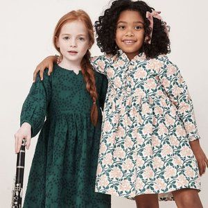 Pink Chicken Antique White with Floral Tile Print Vera Dress 6